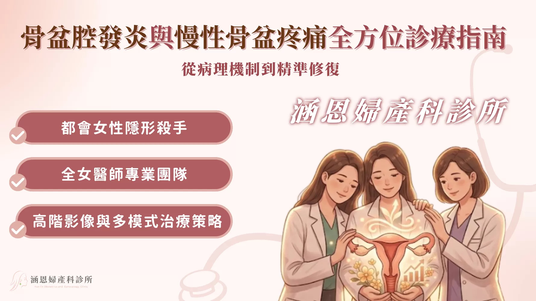 骨盆腔發炎 (PID) 與慢性骨盆疼痛 (CPP) 全方位診療指南：從病理機制到精準修復