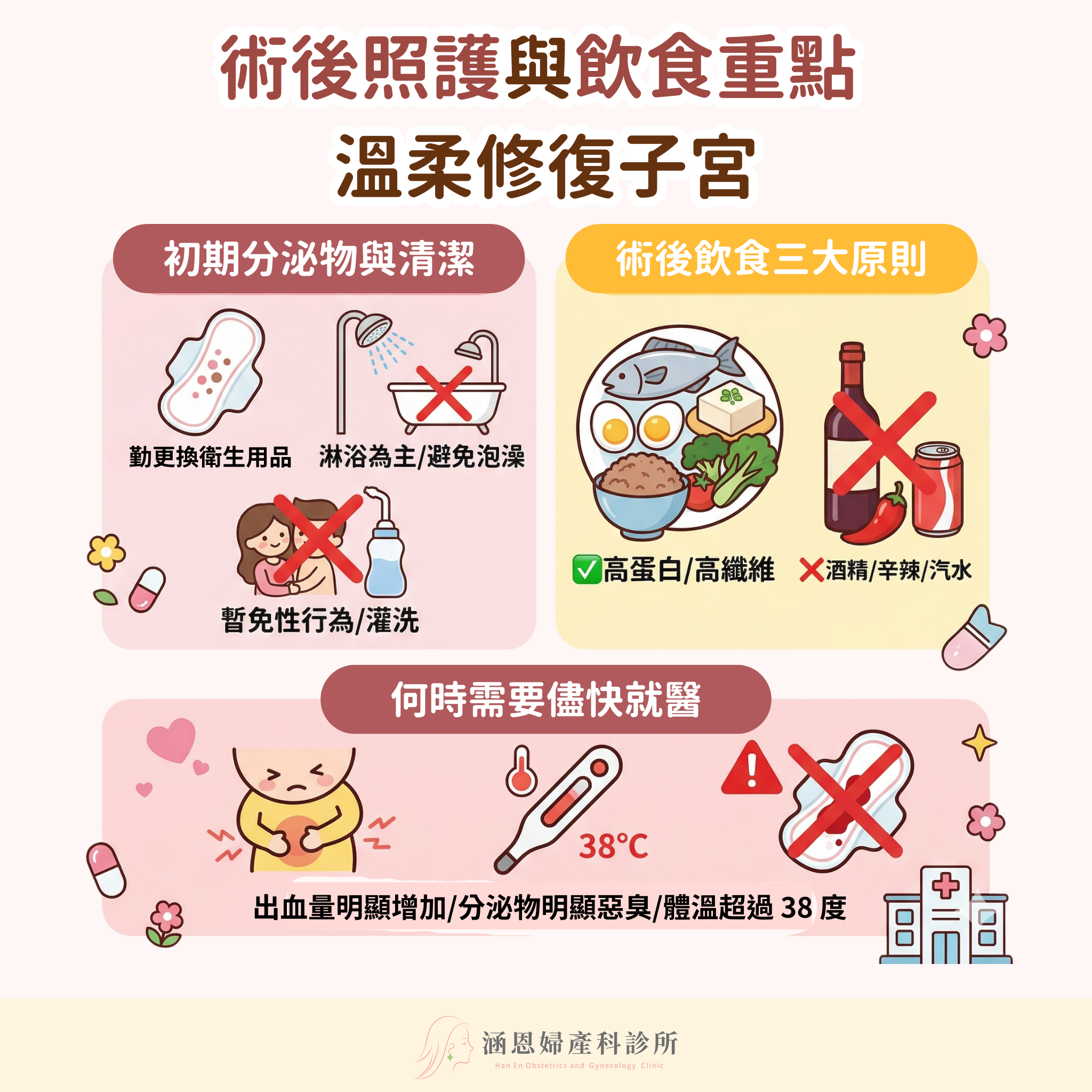 術後照護與飲食重點：讓子宮溫柔修復