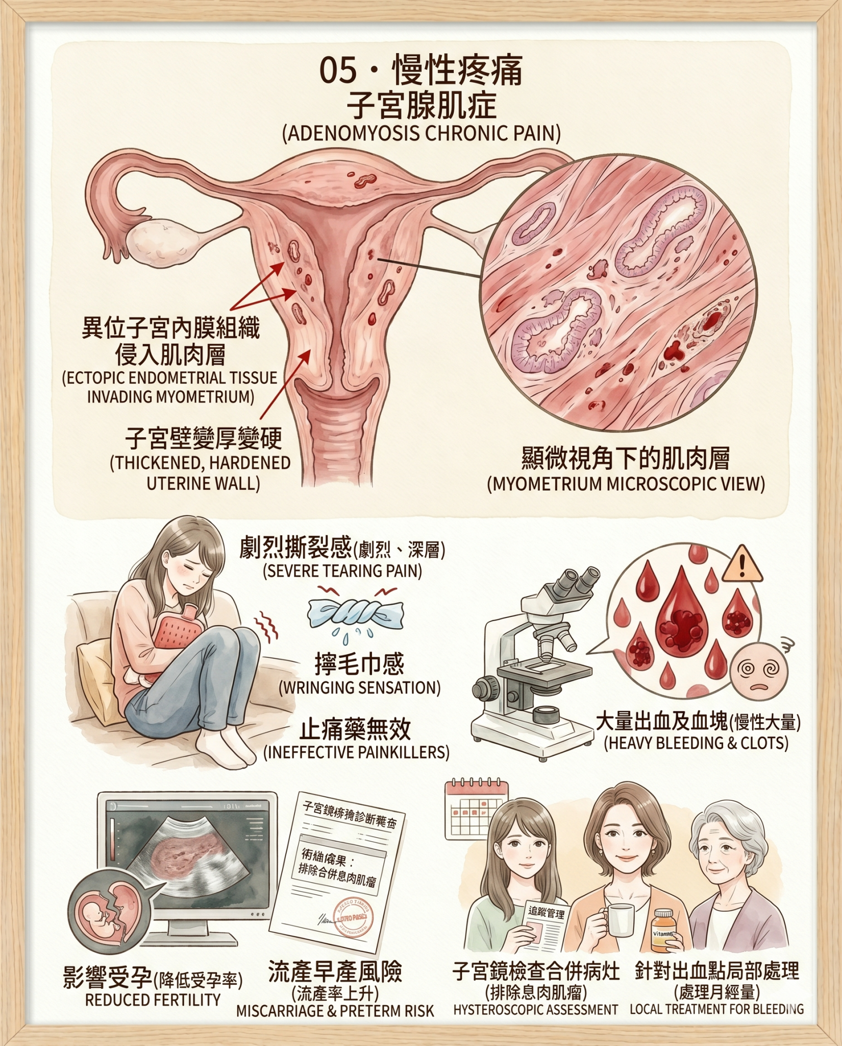 子宮腺肌症示意